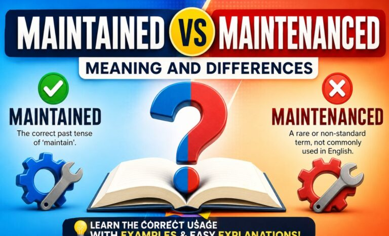 maintenanced
